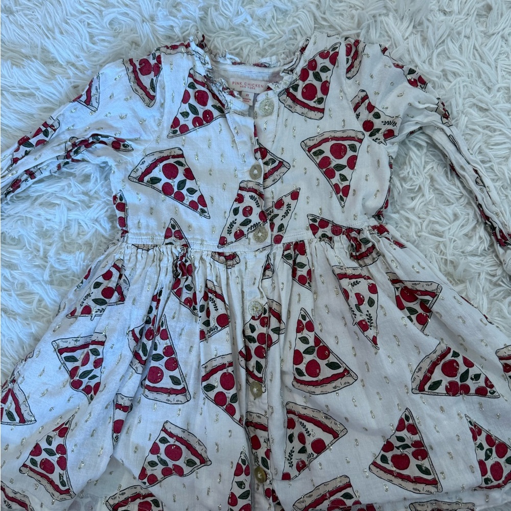 Pink Chicken pizza dress